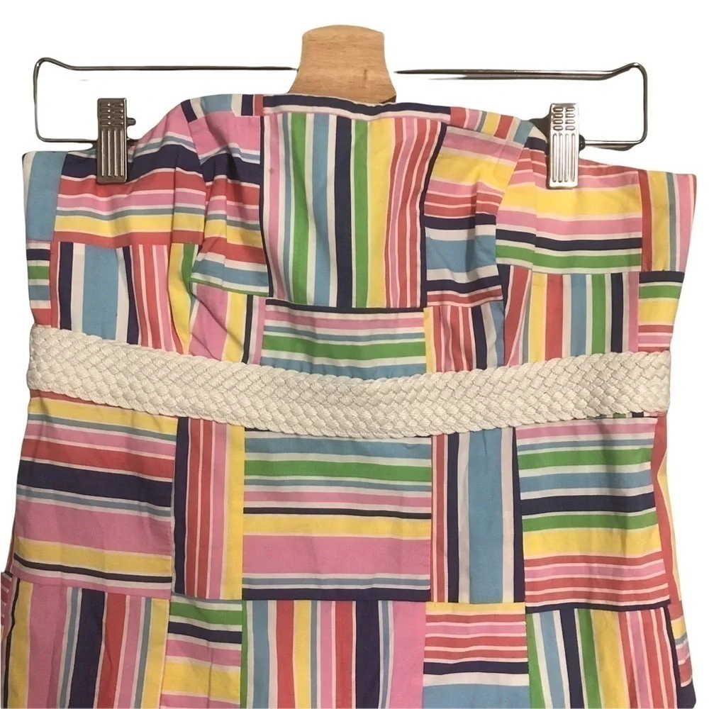 Lilly Pulitzer dress strapless dress size 4 patchwork 90s y2k academia preppy - Picture 3 of 12